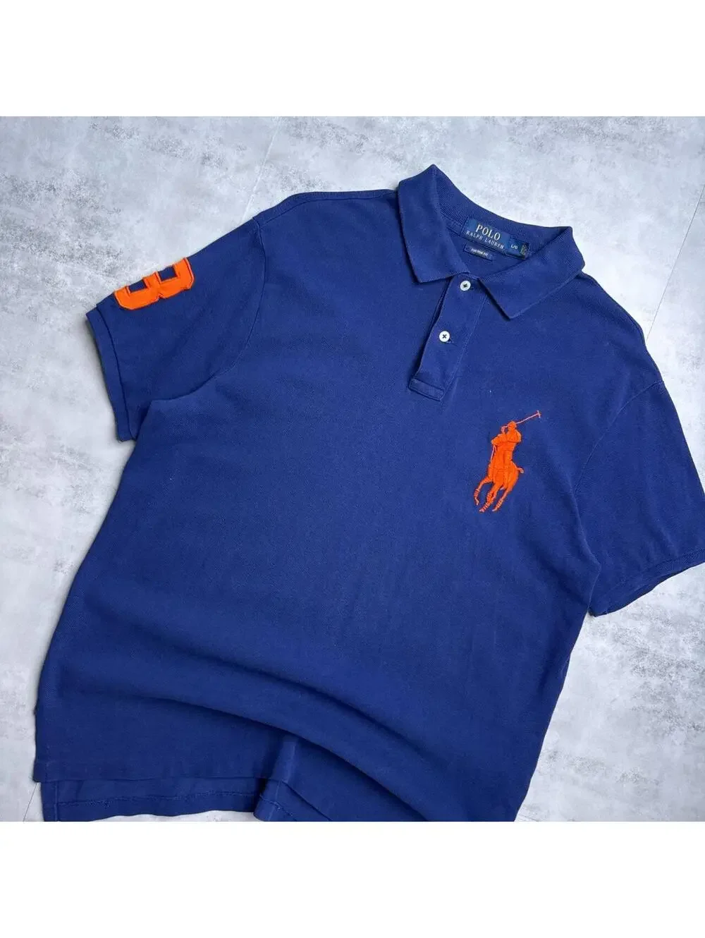 Y2K Polo Ralph Lauren blue polo shirt